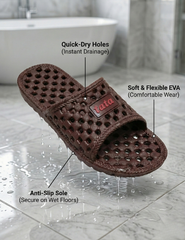 Non-Slip Premium Washroom Slippers, Breathable & Quick Dry Bathroom Chappals